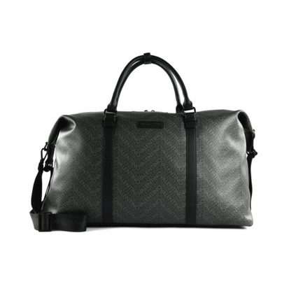 Mario Valentino Tyrone Large Duffel Weekend Bag Black
