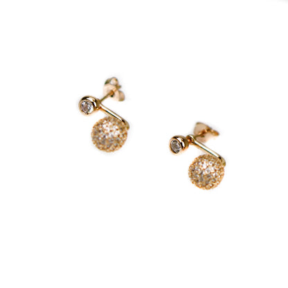 Infinity & Co Sophia Rose Gold Plated Crystal Stud & Drop Earrings Set
