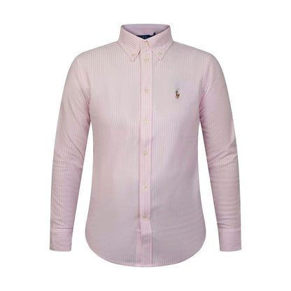 Ralph Lauren Polo Knit Oxford Polo Shirt Pink