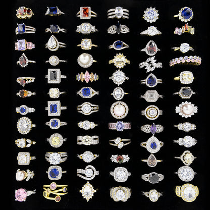 72pcs Ladies Ring Jewellery Job Lots Assorted - Wholesale