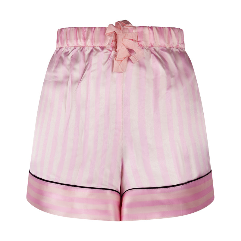 Victoria's Secret Satin Striped Short Pyjamas Pink X Large