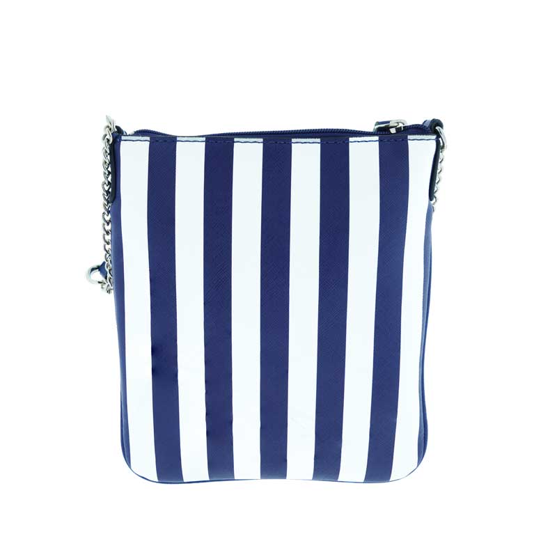 Guess Handbag Britta M Tourist Blue Stripe