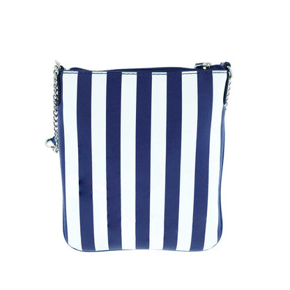 Guess Handbag Britta M Tourist Blue Stripe