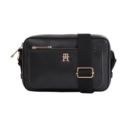 Tommy Hilfiger Iconic Tommy Camera Faux Leather Bag AW0AW15991 Black