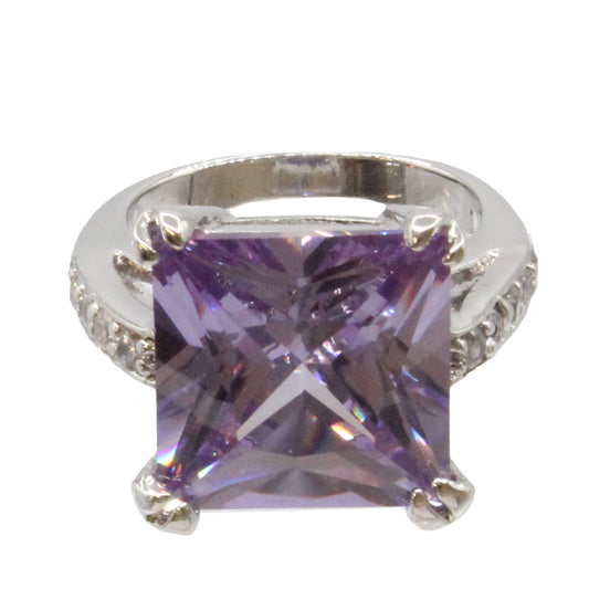 Adrian Buckley Pave Collection Square Crystal Ring CZR373L
