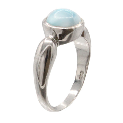 Marahlago Liquido Ring Larimar Sterling Silver Size 7