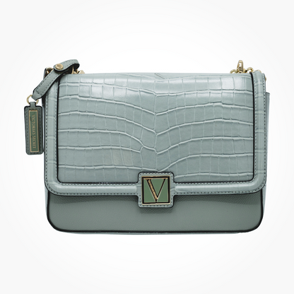 Victoria's Secret Palm Croc Green Crossbody Bag