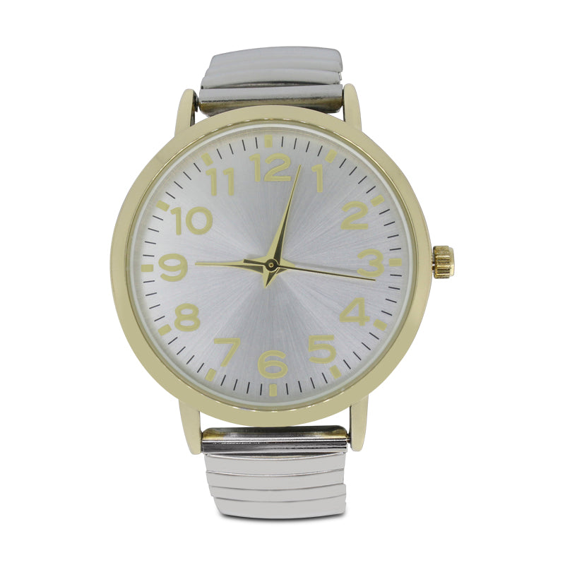 Silver And Gold Adjustable Watch By Marbella Ashford TW16008D