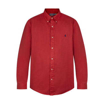 Ralph Lauren Polo Custom Fit Shirt Red 