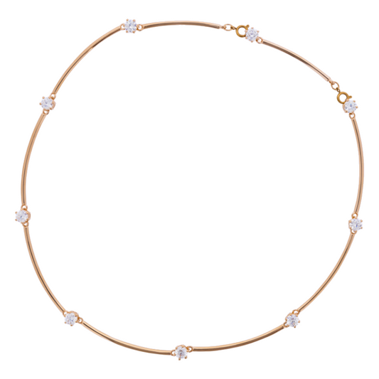 Swarovski Constella Rose Gold & Crystal Necklace 5608710