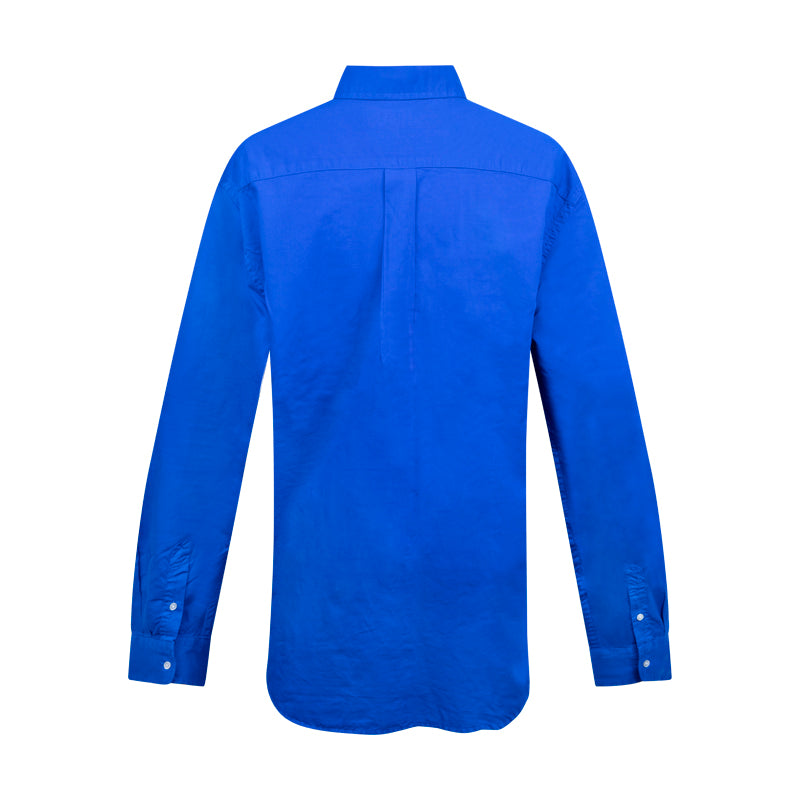 Ralph Lauren Slim Fit Long Sleeved Cotton Shirt Blue