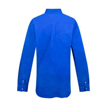 Ralph Lauren Slim Fit Long Sleeved Cotton Shirt Blue