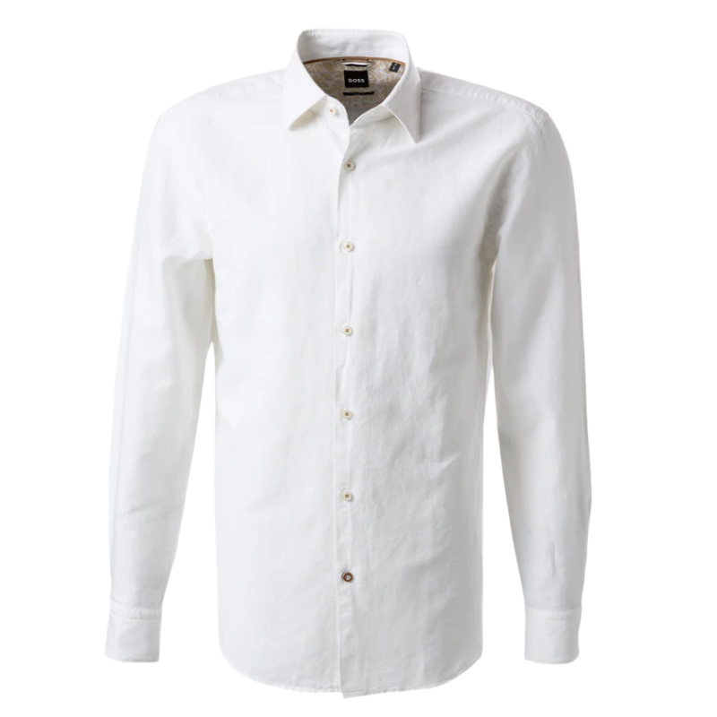 Hugo Boss Hal Kent Shirt | Casual White Linen