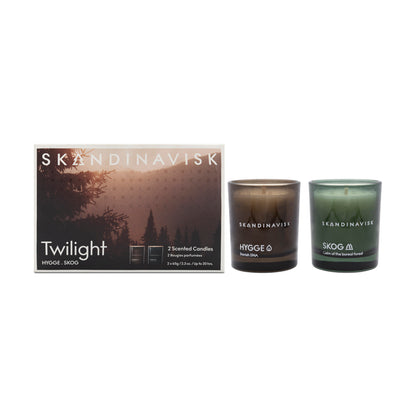 Skandinavisk Twilight 2 Scented Candles Hygge & Skog 2 x 65g