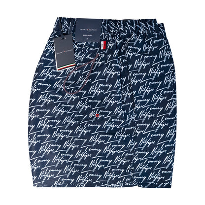 Tommy Hilfiger Men's Regular Fit Mid-Length Swim Shorts Signature Logo - Parent Variant