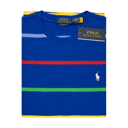 Ralph Lauren Polo Classic Fit Blue Striped Jersey T-Shirt