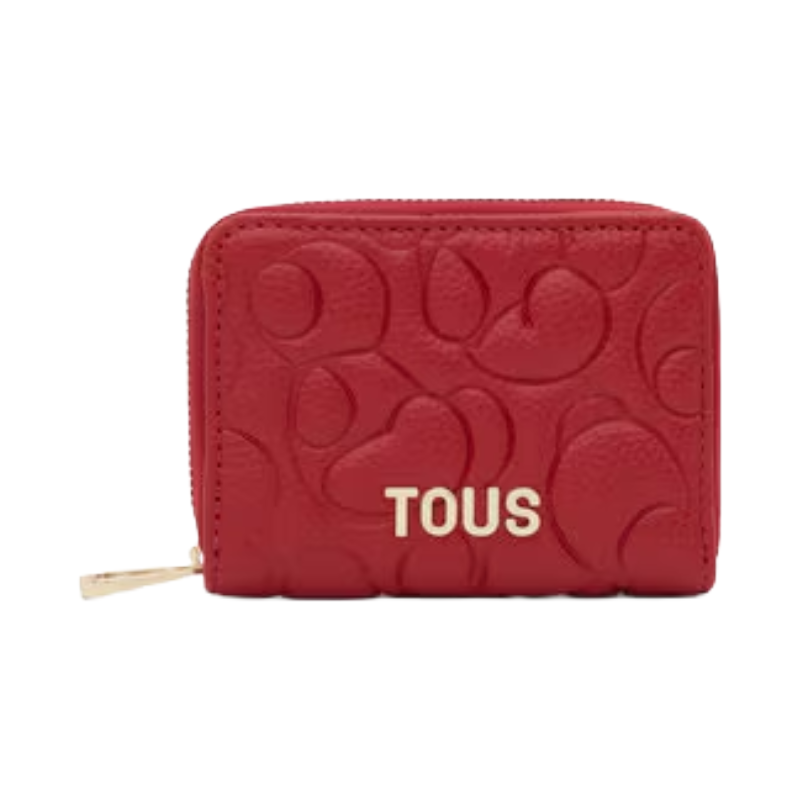 Tous Greta Leather Coin Purse Red