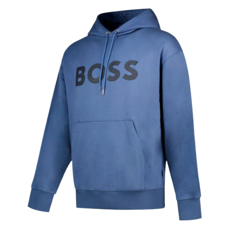 Hugo Boss Sullivan 16 Men's Pullover Hoodie Open Blue