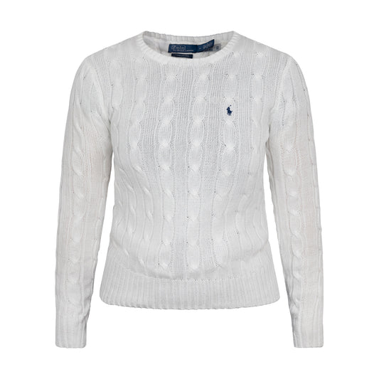 Ralph Lauren Polo Women Cotton Jumper White