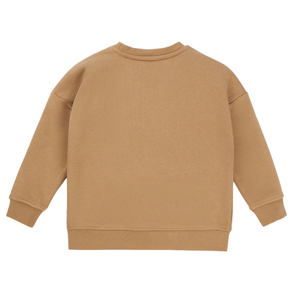 Hugo Boss Boys Sweatshirt Boss Logo Cookie Brown