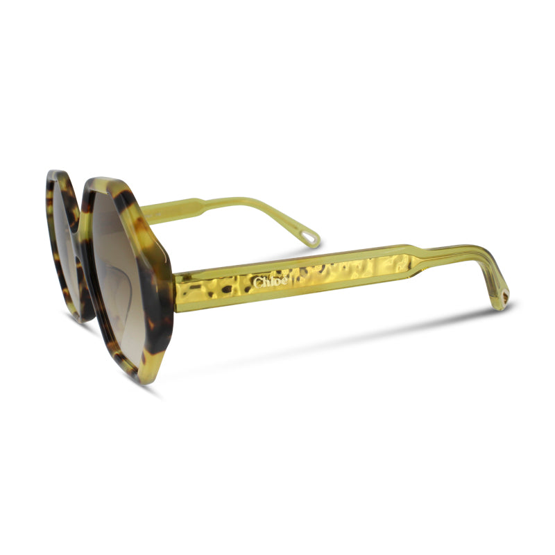 Chloe Havana Geometric Sunglasses CE752SA *Ex Display*