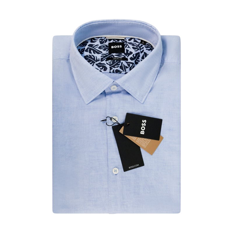 Hugo Boss Hal Kent Men's Casual Fit Shirt Light/Pastel Blue