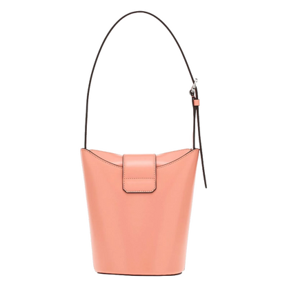 Salvatore Ferragamo Small Pink Leather Trifolio Shoulder Bag