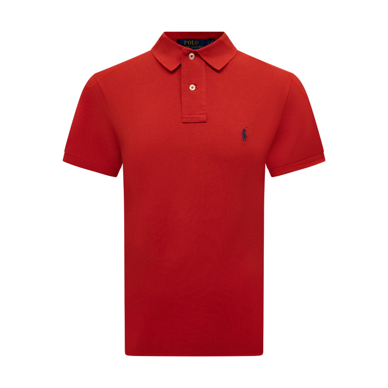 Ralph Lauren Polo Men's Slim Fit Polo Short Sleeve Shirt Red