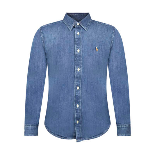 Ralph Lauren Polo Slim Fit Denim Shirt Blue