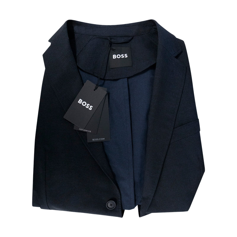 Hugo Boss Hanry Men's Slim Fit Blazer Jacket Dark Blue 