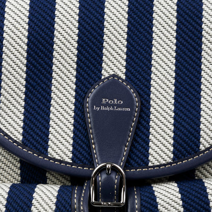 Ralph Lauren Polo Canvas Backpack Striped Navy & White