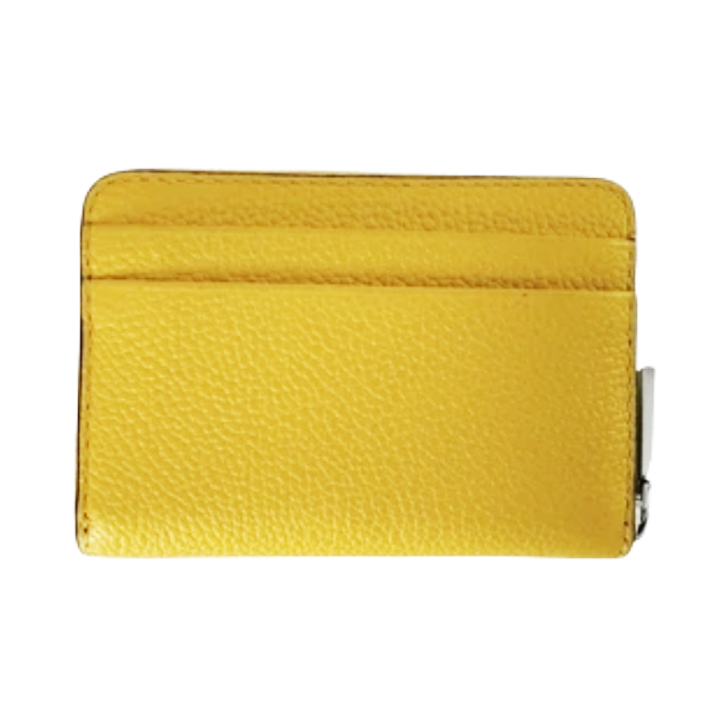 Michael Kors Jet Set Zipped Leather Purse Yellow Dandelion