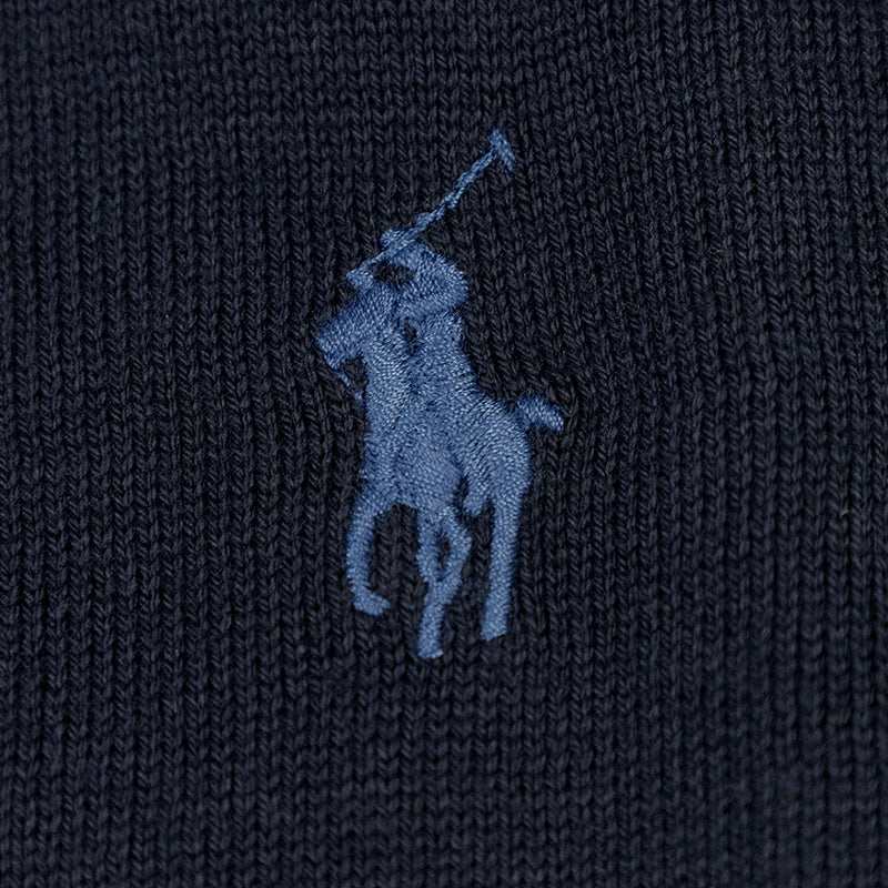 Ralph Lauren Polo Slim Fit Cotton Sweater Navy Blue