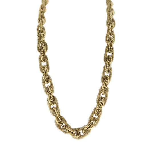 Storm Leoni Plated Stainless Steel 21K Gold Necklace