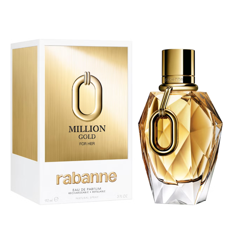 Rabanne Million Gold For Her 90ml Eau De Parfum (Blemished Box)