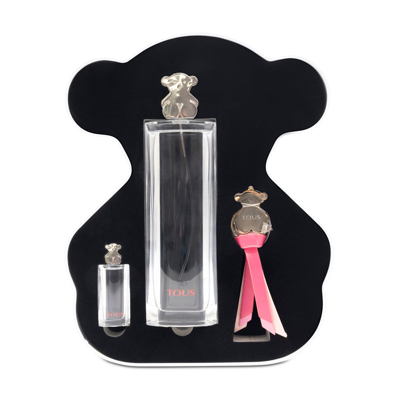 Tous 90ml Eau De Toilette & 4.5ml Mini EDT + Key Ring Gift Set