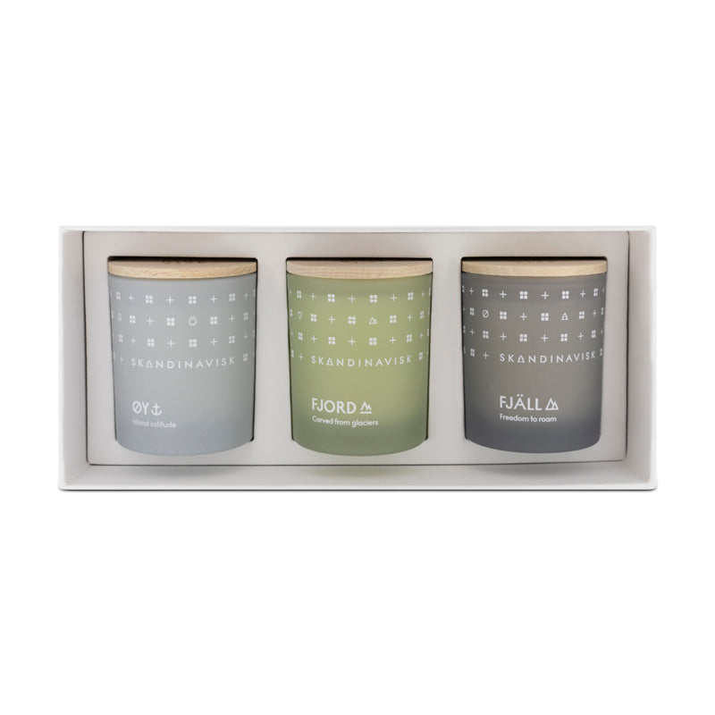 Skandinavisk Explore 3 Mini Scented Candle Set