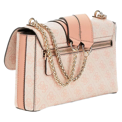 Guess Dusty Rose Logo Norton Women's Pink Shoulder Bag