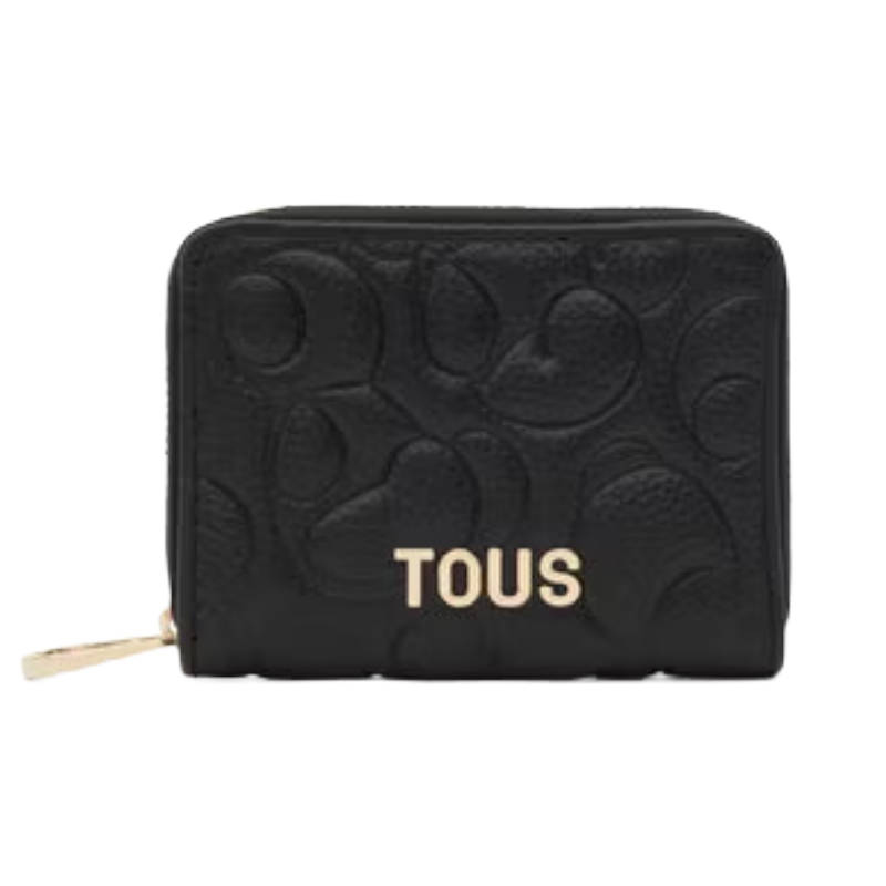 Tous Greta Leather Coin Purse Black