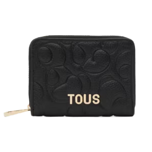 Tous Greta Leather Coin Purse Black