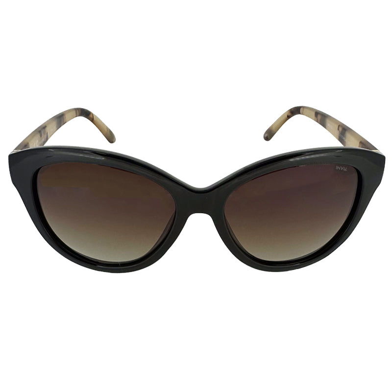 Invu Black/Brown Gradient Brown Sunglasses T2610E