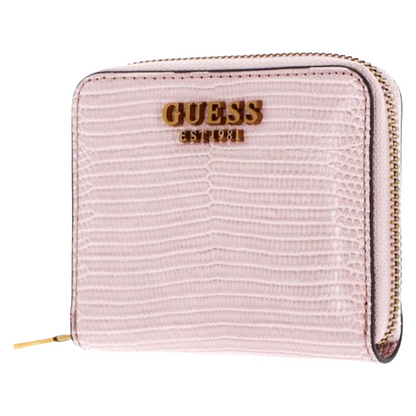 Guess Ginevra Small Zip Around Light Rose Purse Women's