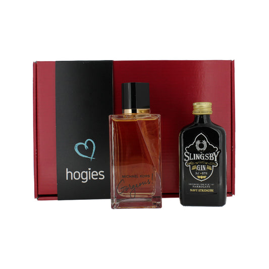 Michael Kors Gorgeous 100ml EDP Fragrance & Gin Gift Set For Her