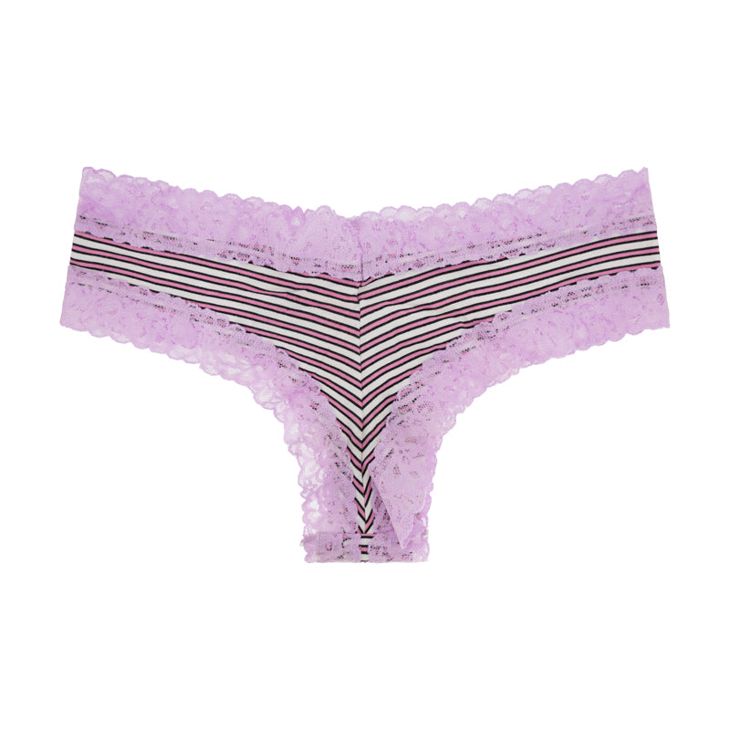 Victoria's Secret Cheeky Lace Knickers Purple