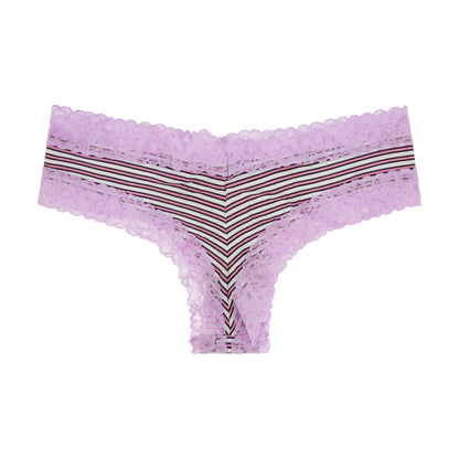 Victoria's Secret Cheeky Lace Knickers Purple
