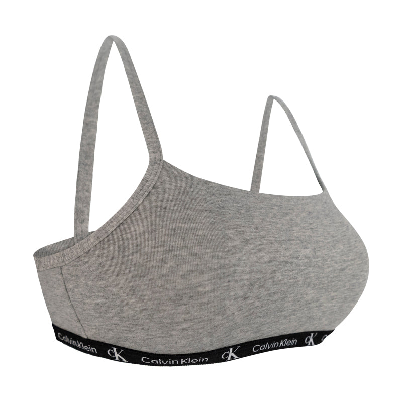 Calvin Klein 1996 Unlined Bralette | Black/Grey