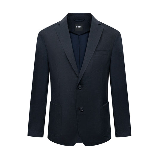 Hugo Boss Hanry Men's Slim Fit Blazer Jacket Dark Blue 