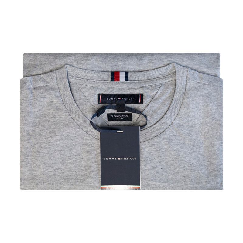 Tommy Hilfiger Men's Logo T-Shirt Light Heather Grey