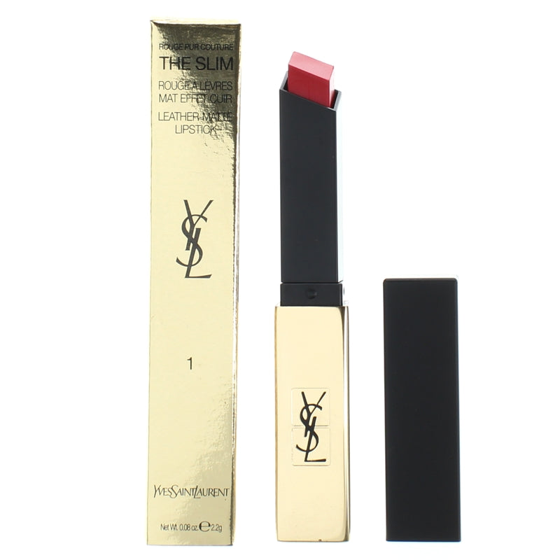 YSL The Slim Leather Matte Lipstick 1 Rouge Extravagant