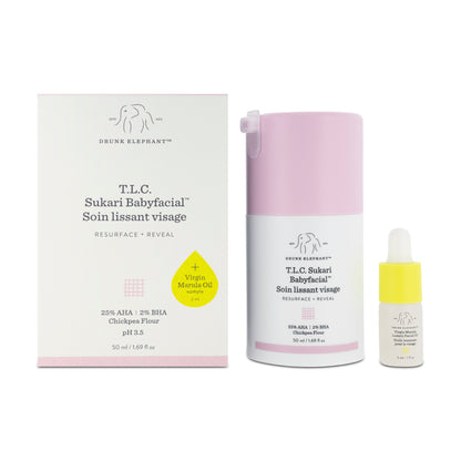 Drunk Elephant T.L.C Sukari Babyfacial Face Mask & Oil 50ml